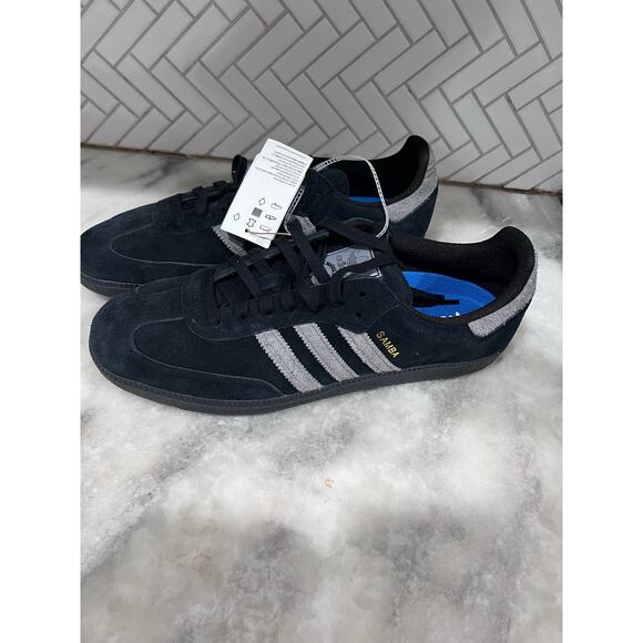 Adidas Samba ADV IG1348 Black Grey Suede Men’s 12 Skateboarding Shoes New Tags - Picture 11 of 13